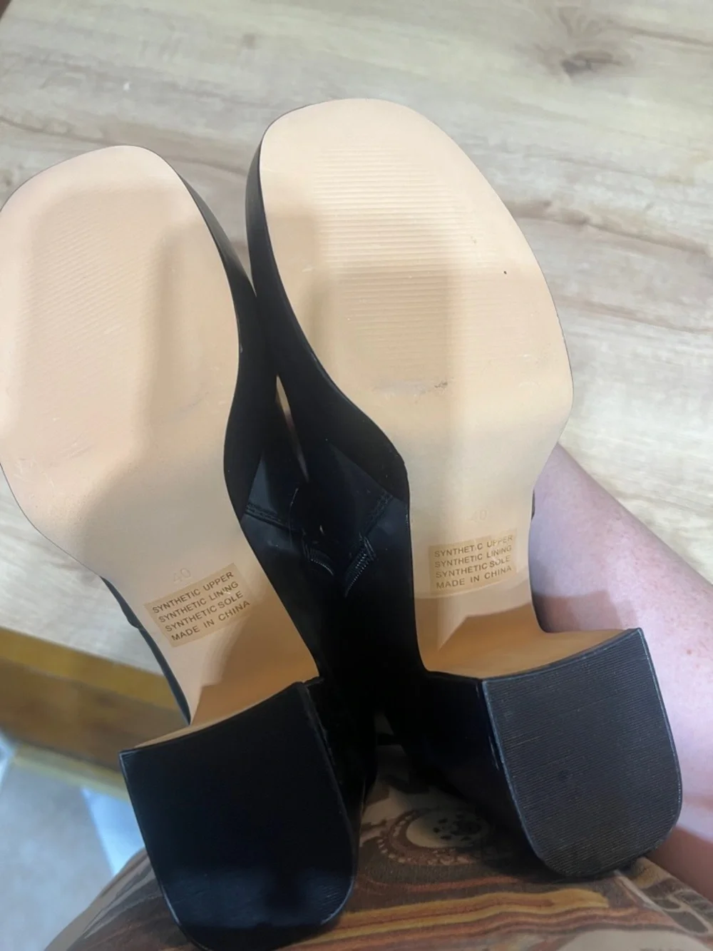 ***NEVER‎ WORN*** NWOT Silent D Black Platform Block Heel Sock Boots